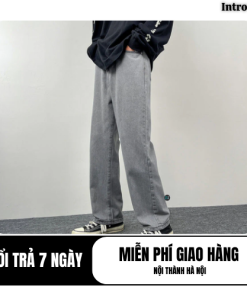 Quần Baggy Jeans Nam Nữ ống rộng đẹp