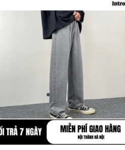 Quần Baggy Jeans Nam Nữ ống rộng đẹp